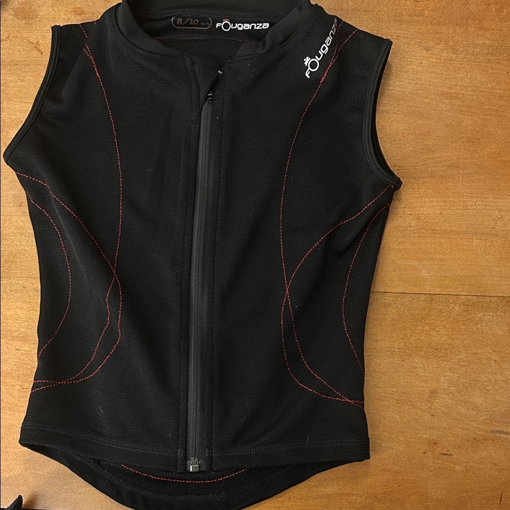 Fouganza, Decathlon equestrian riding vest back protector, kids 8-10